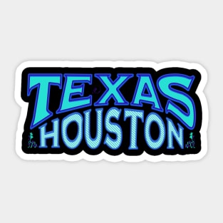 Texas Houston Sticker